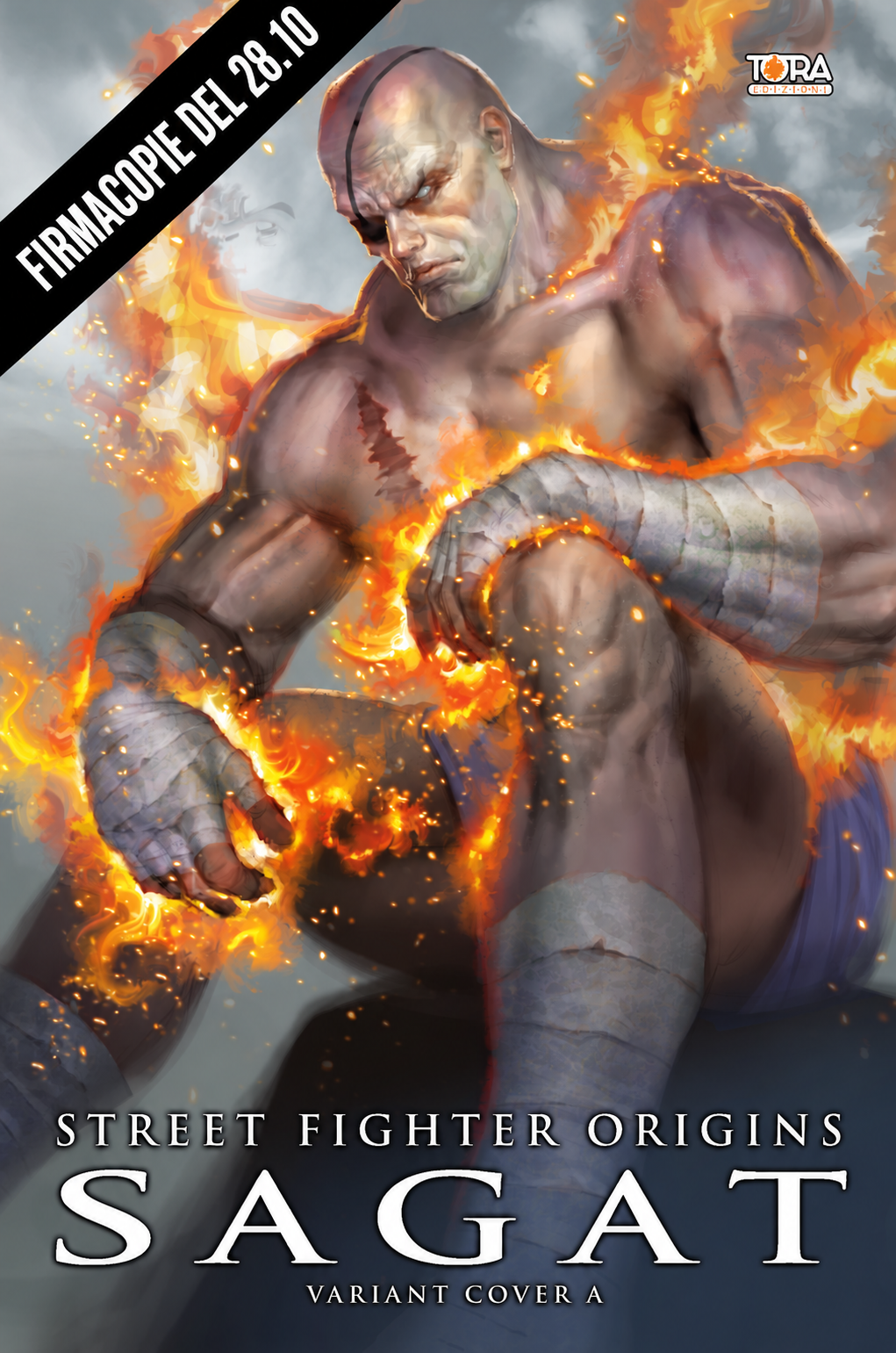 RITIRO A LUCCA - FIRMACOPIE PAOLO BARBIERI del 28.10 - Street Fighter Origins - Sagat - Variant Cover A - ESCLUSIVA