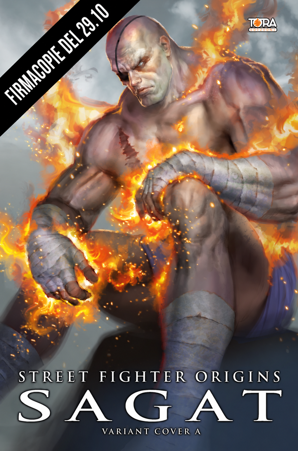 RITIRO A LUCCA - FIRMACOPIE PAOLO BARBIERI del 29.10 - Street Fighter Origins - Sagat - Variant Cover A - ESCLUSIVA