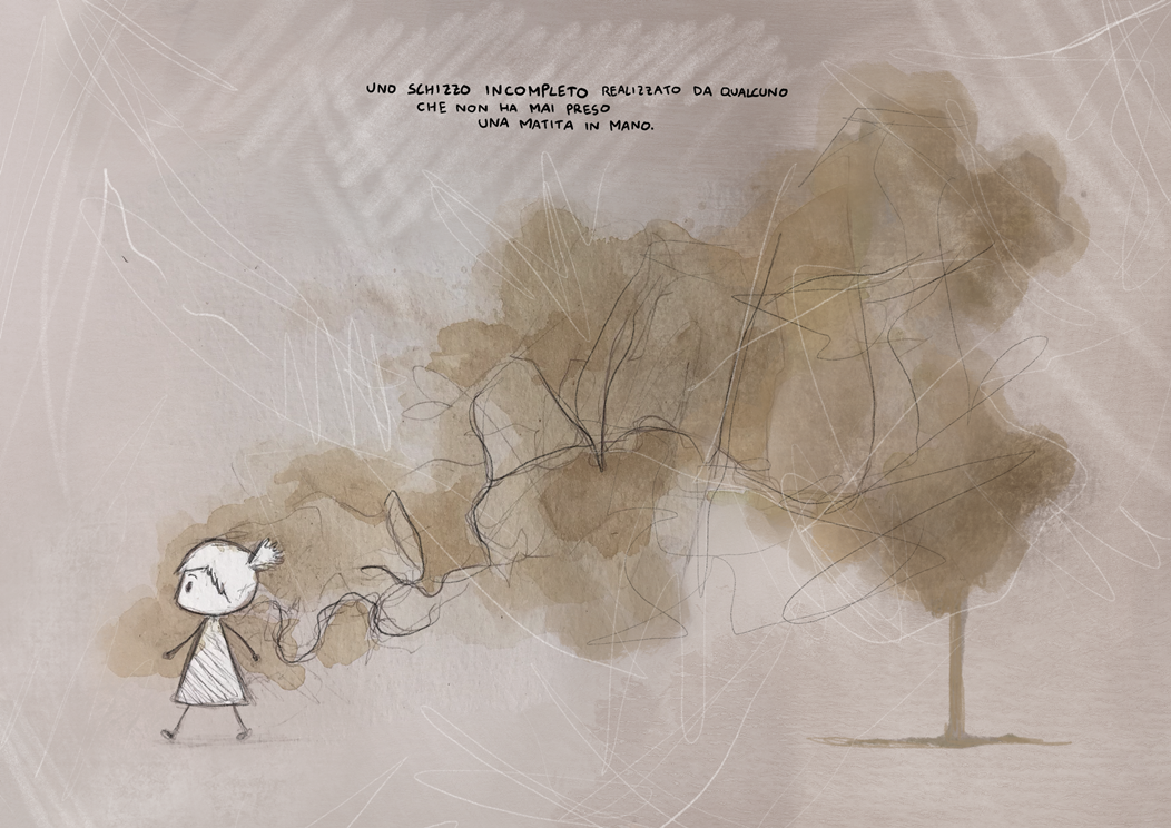 La Bambina Disegnata Male - by Giulio Ingrosso