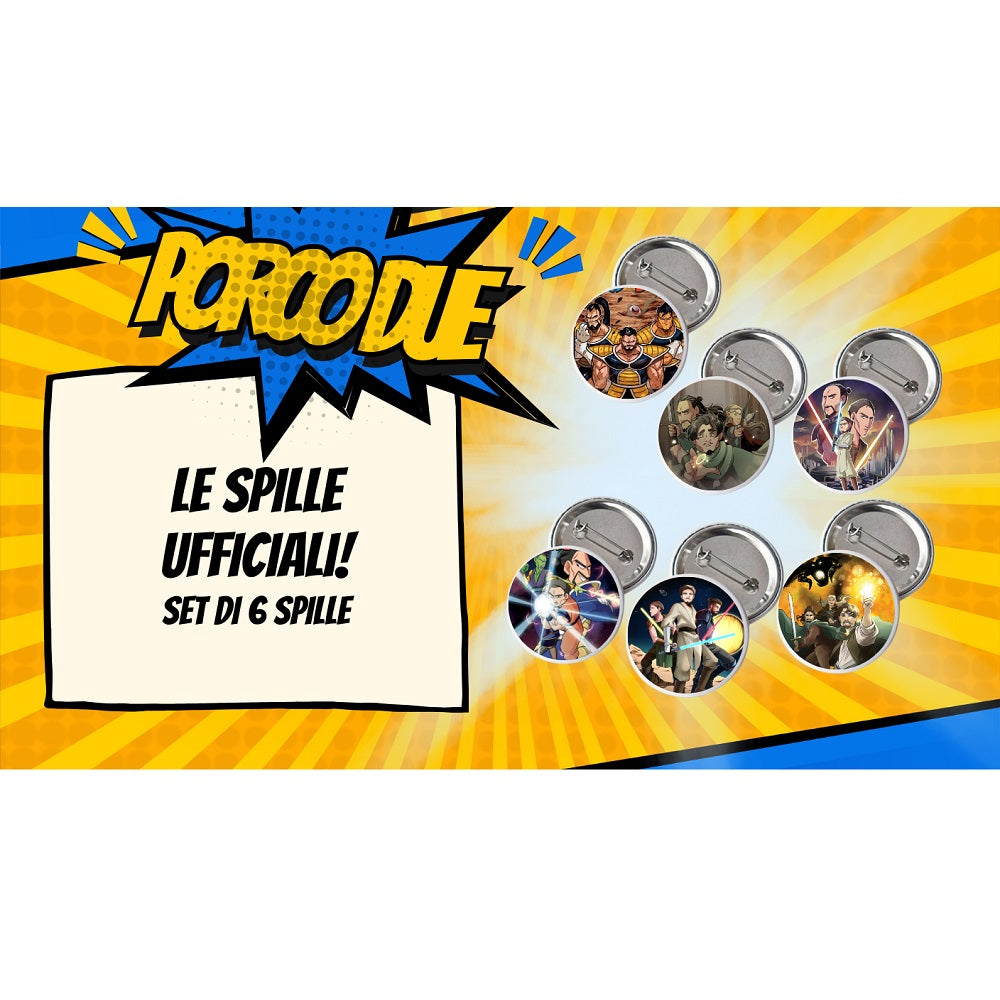 Nerd Bori - Il Merchandising - Set di 6 Spille